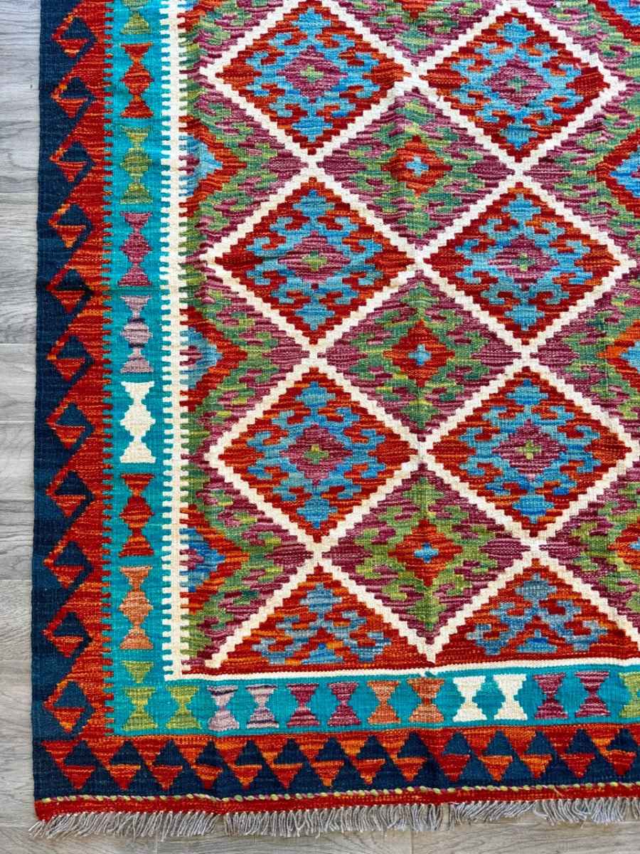Afghan Chobi Kilim Rug | 4' 3" x 5' 9"