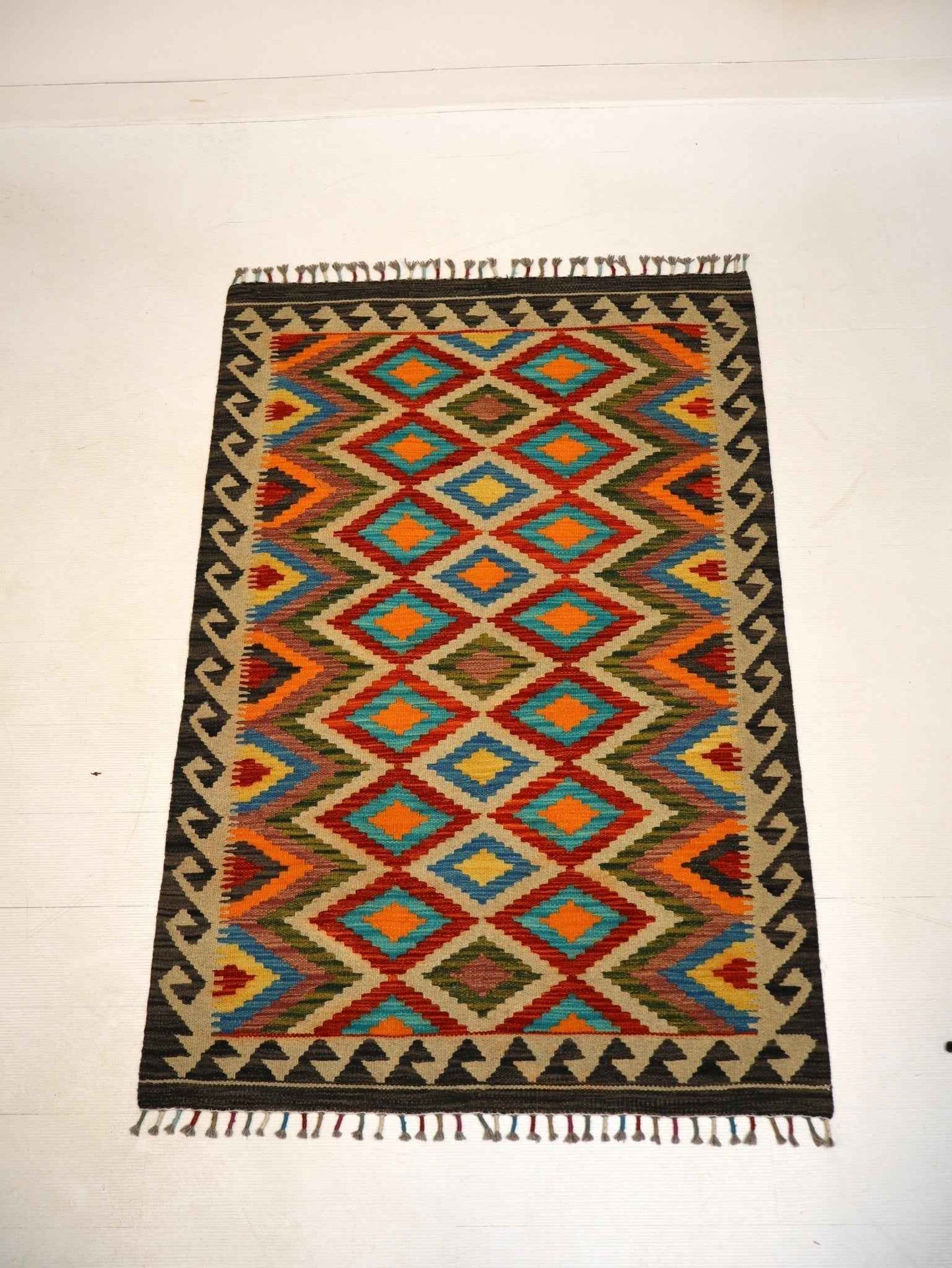 Afghan Maimana Kilim Rug | 3' 4" x 5'