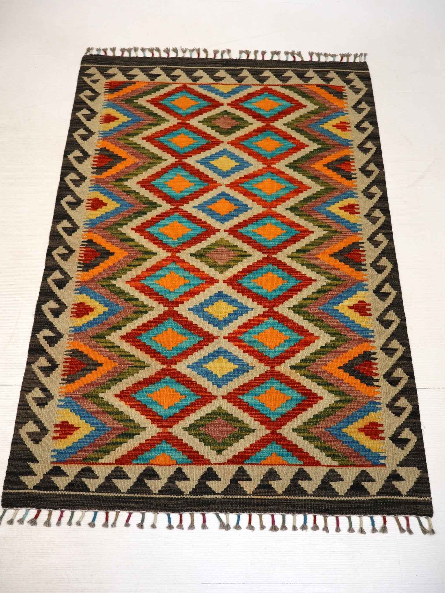 Afghan Maimana Kilim Rug | 3' 4" x 5'