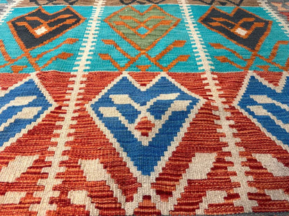 Afghan Maimana Kilim Rug | 4' 1" x 5' 9"