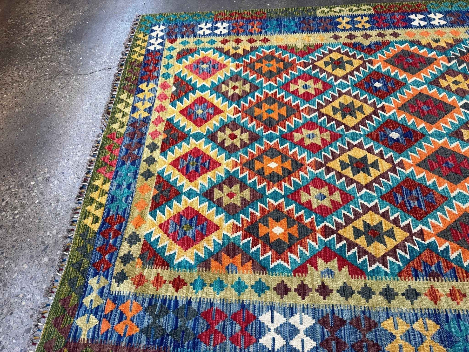 Afghan Maimana Kilim Rug | 6' 10" x 9' 11"