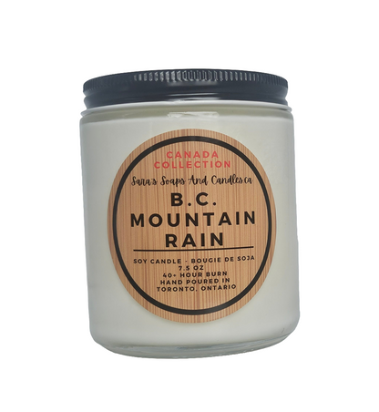 BC Mountain Rain Soy Candle - 8oz