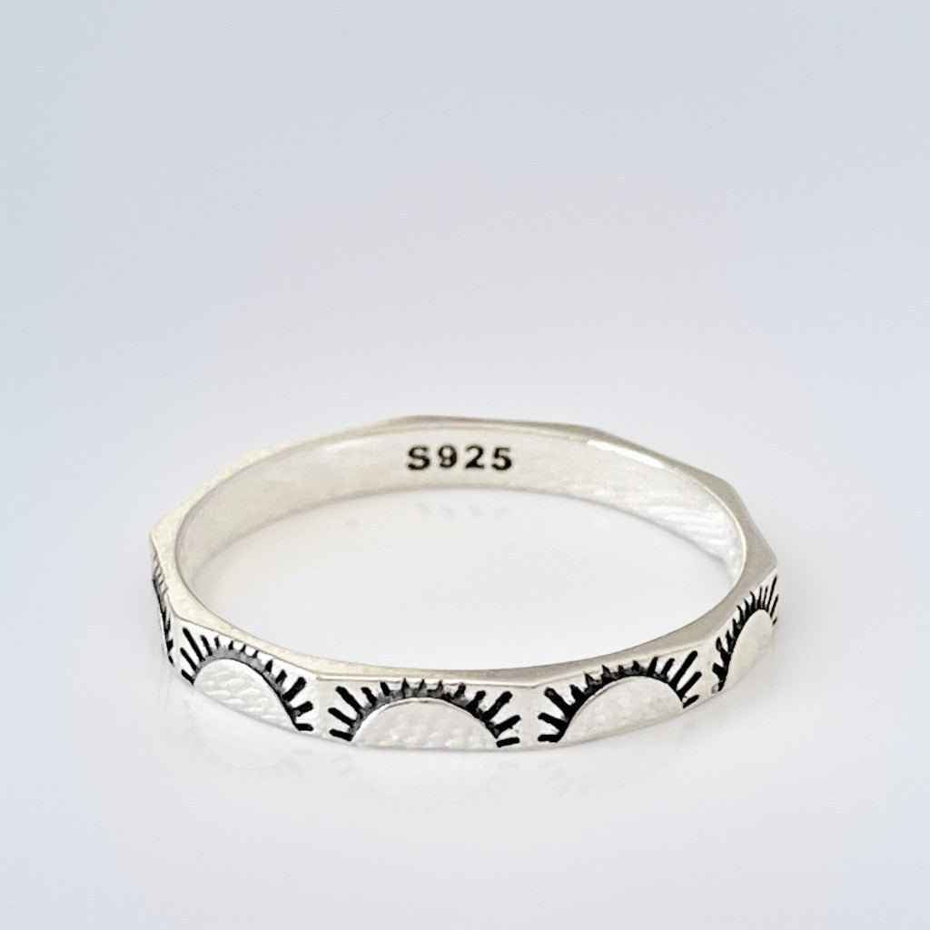 SUNNY | Bague multi-facettes en argent sterling 925