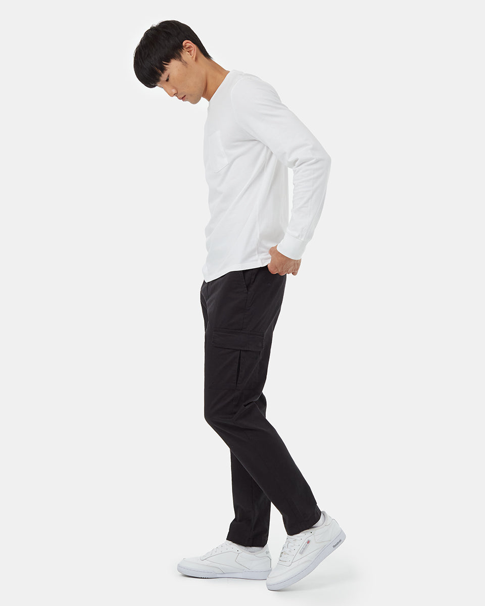 Twill Cargo Chino-Hose