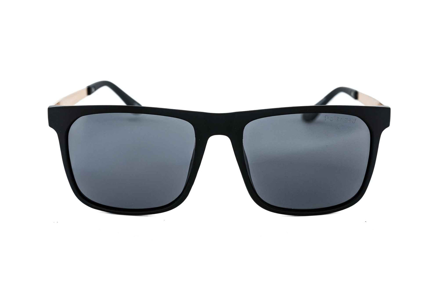 Soren – Matte Black & Gold Square Sunglasses | Bolero Eyewear