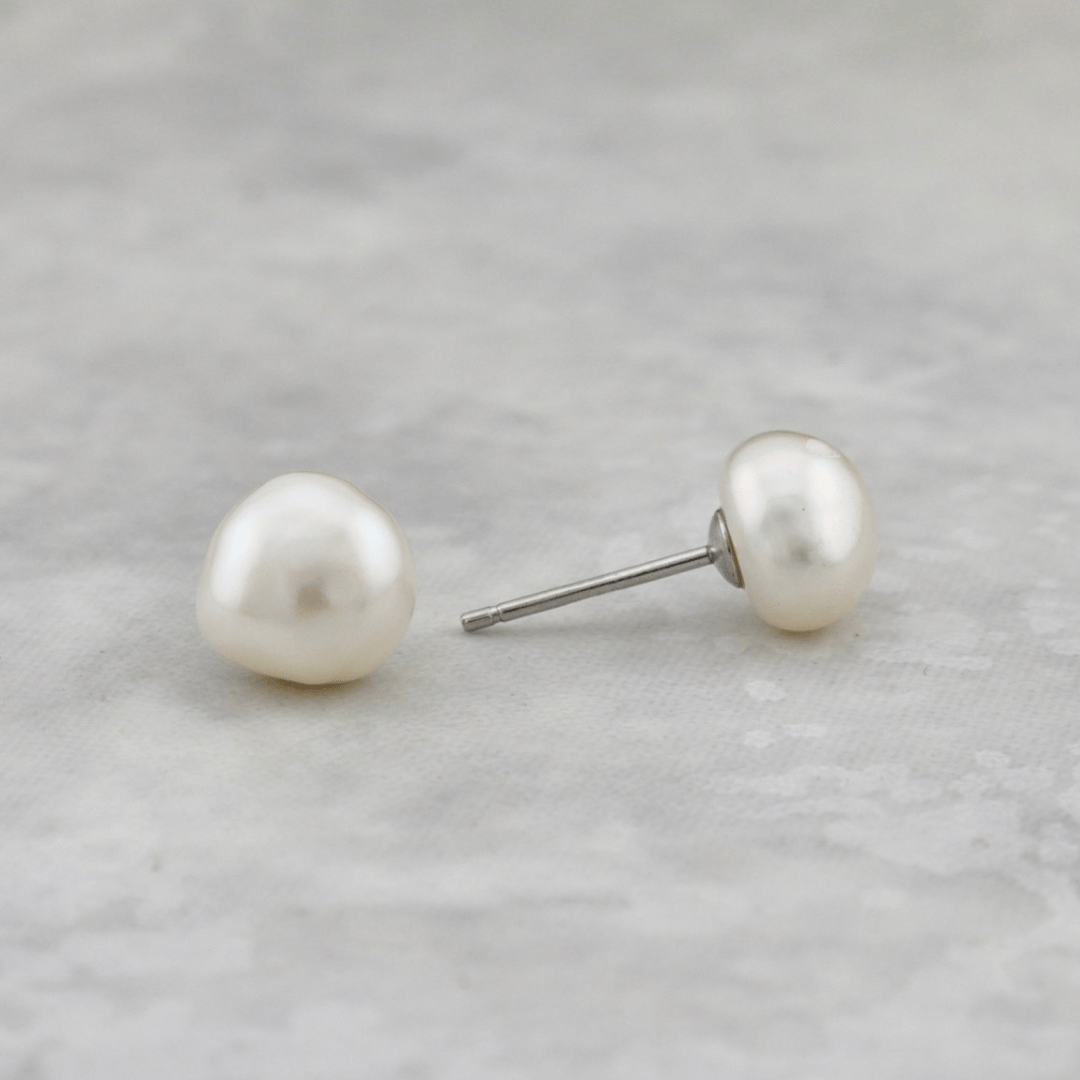 Boucles d'oreilles Perles Baroques en argent sterling