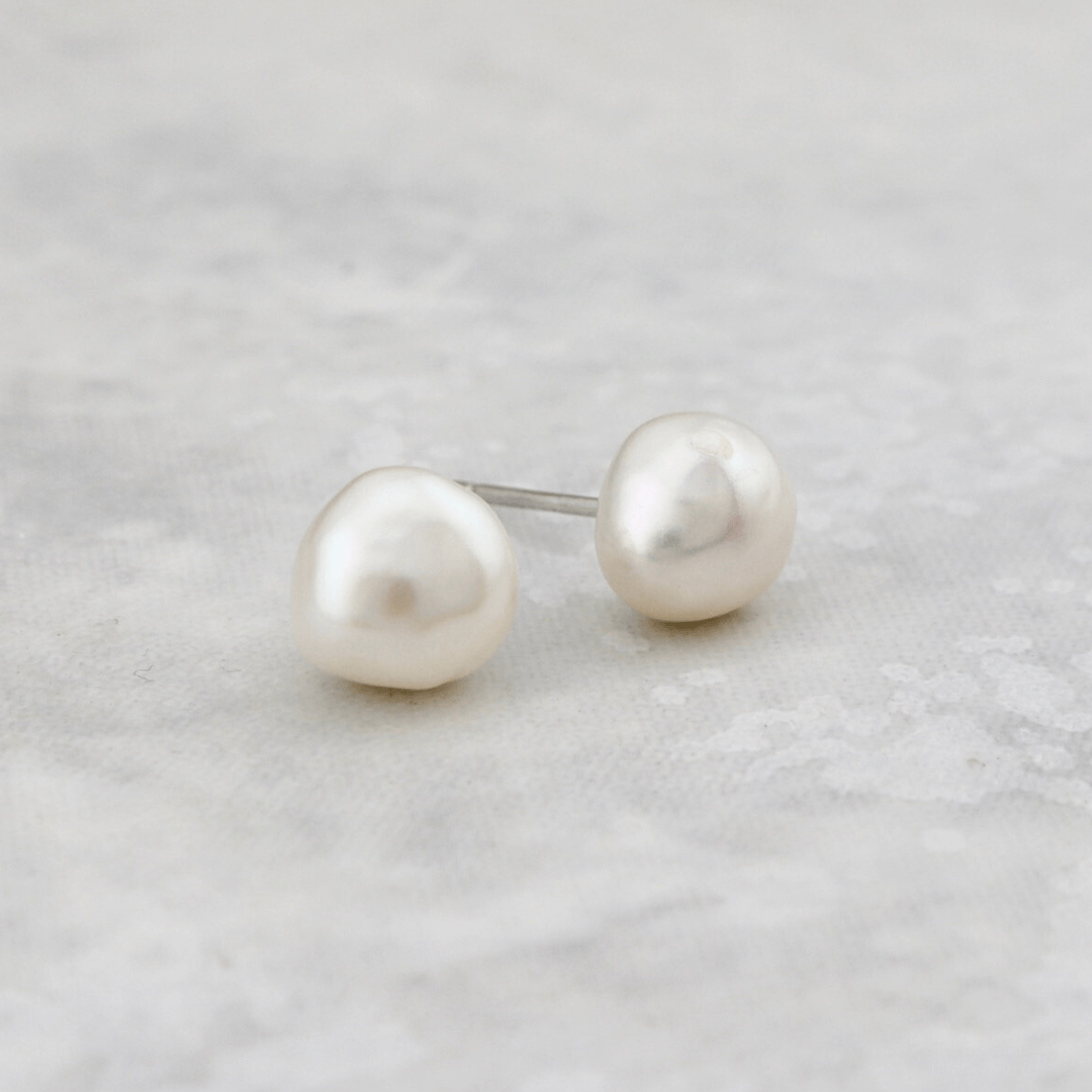 Boucles d'oreilles Perles Baroques en argent sterling