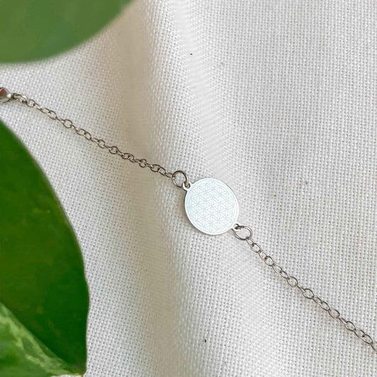 FLEUR DE VIE | Bracelet en acier inoxydable