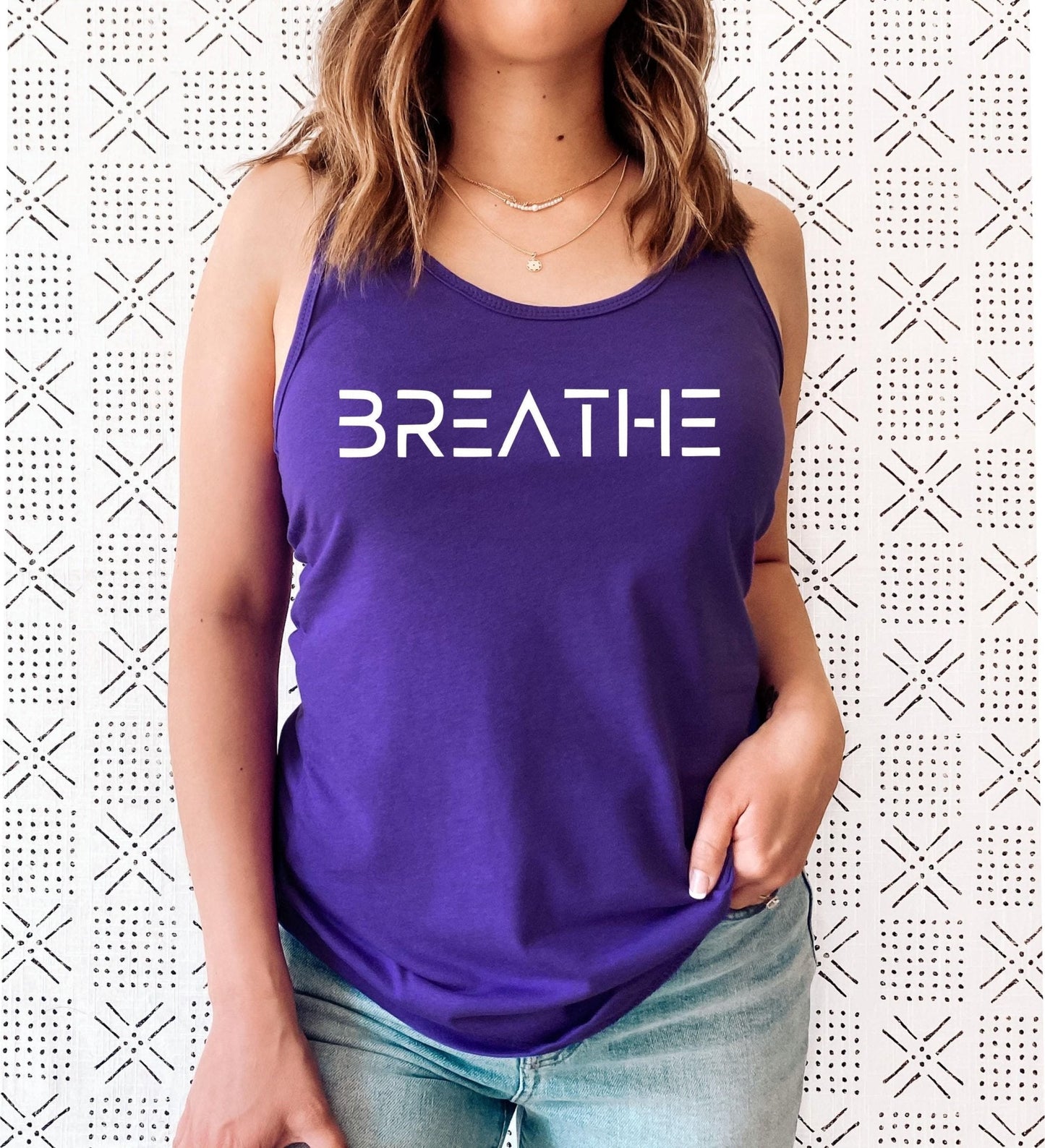 BREATHE Yoga Tank Top