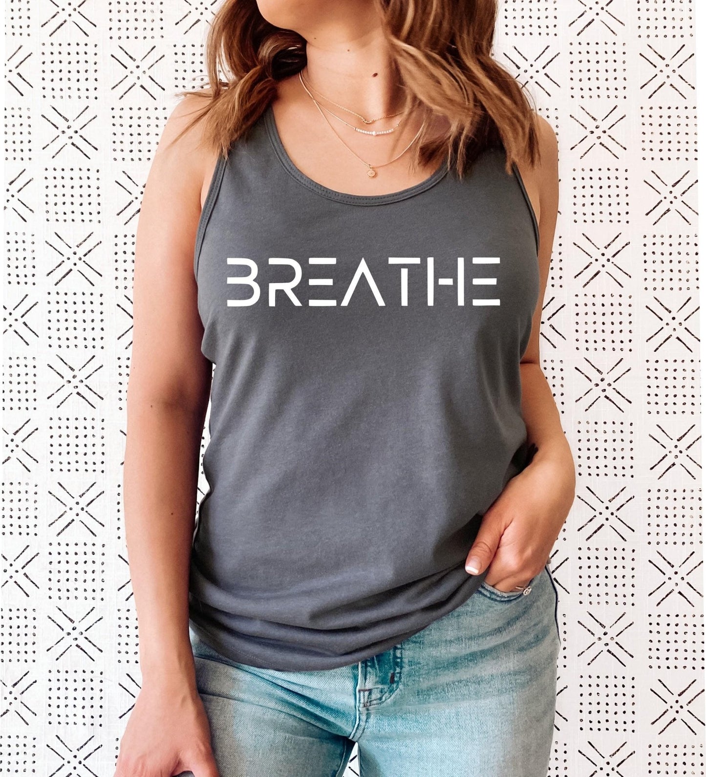 BREATHE Yoga Tank Top