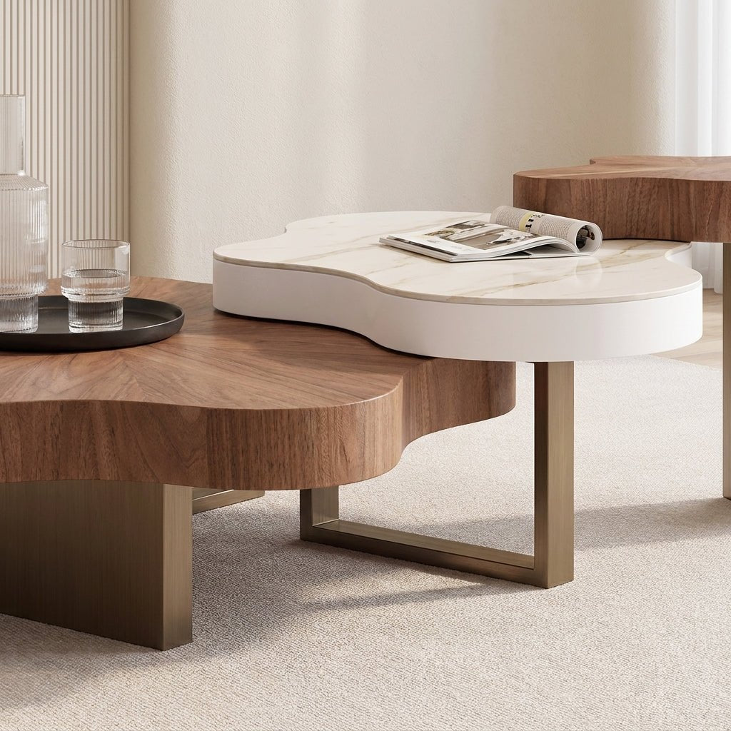 BT70 Nordic 3-Tier Modern Coffee Table Set