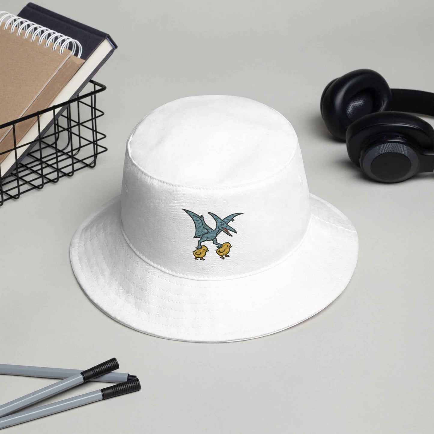 Chickasaurous Pteropoutlry Bucket Hat
