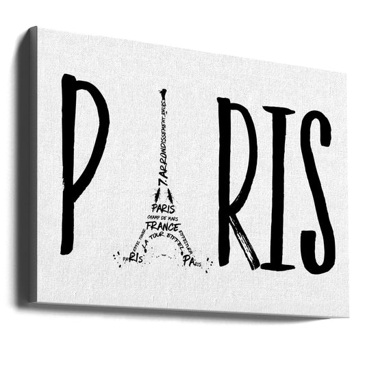 Wall art PARIS Typography