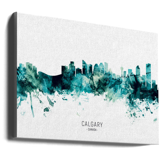 Wandkunst Calgary Kanada Skyline