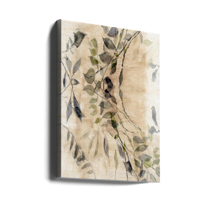 Wall art Colour Washed Leaves No3