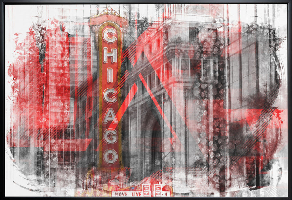 Wall art Chicago | Geometric Mix No. 4