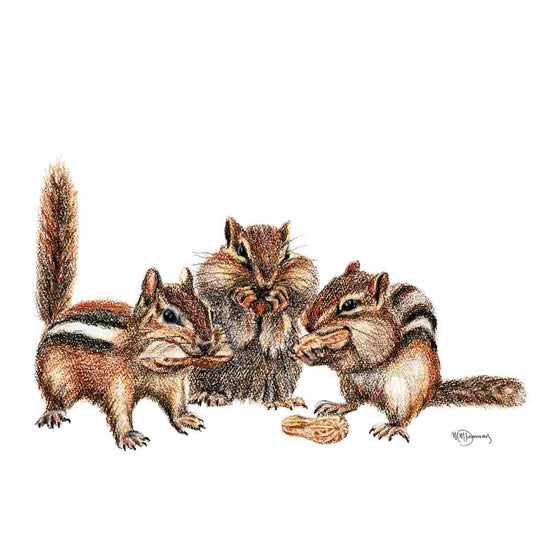 Chipmunks sticker for Water Bottle, Agenda or Computer