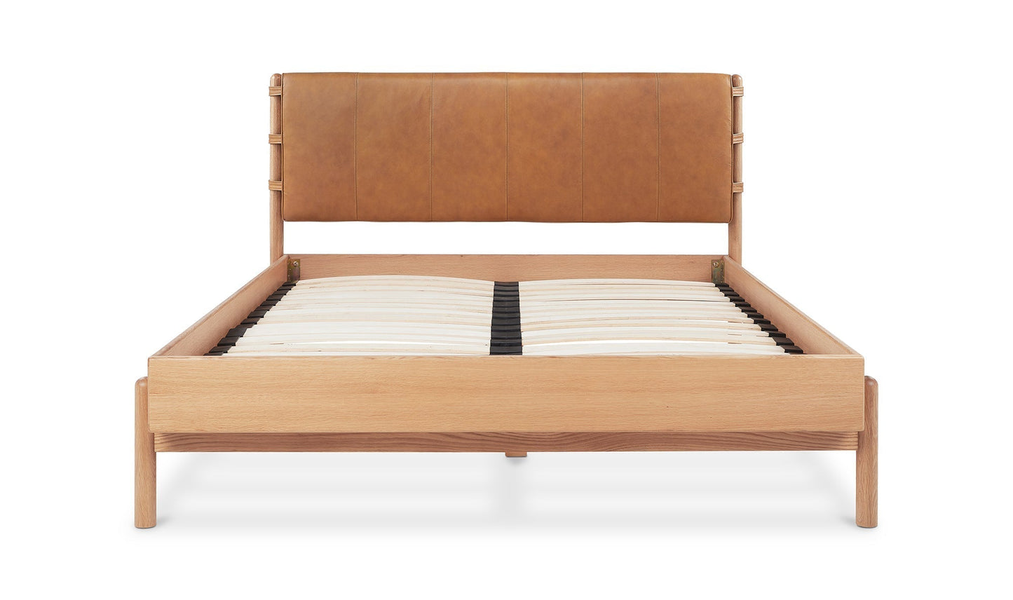 Colin Top-Grain Leather Bed