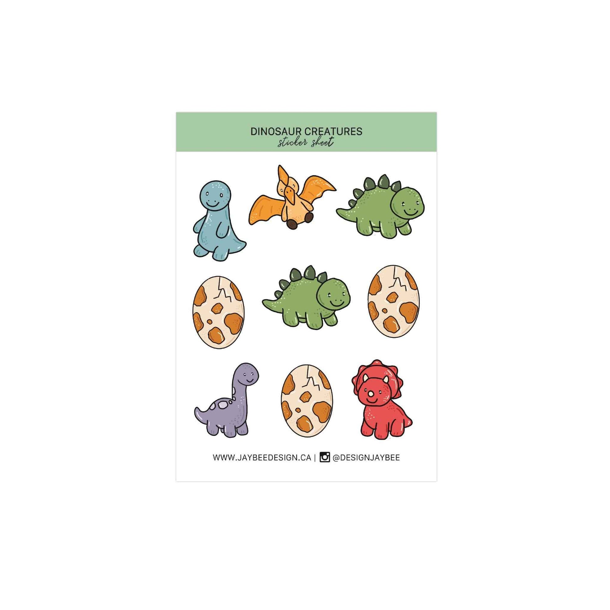 Dinosaur Valentine Set - Card Set