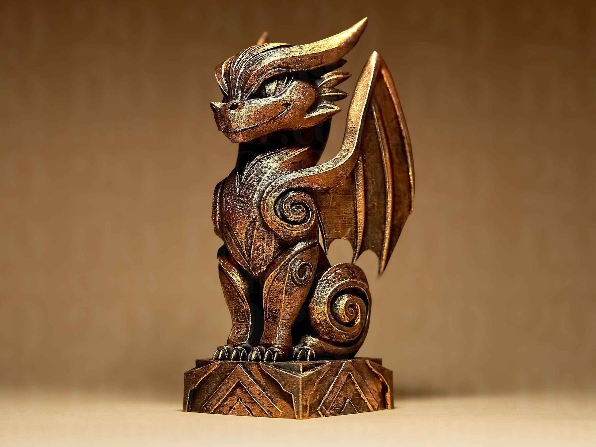 Upright Ornate Dragon - Dragons Series
