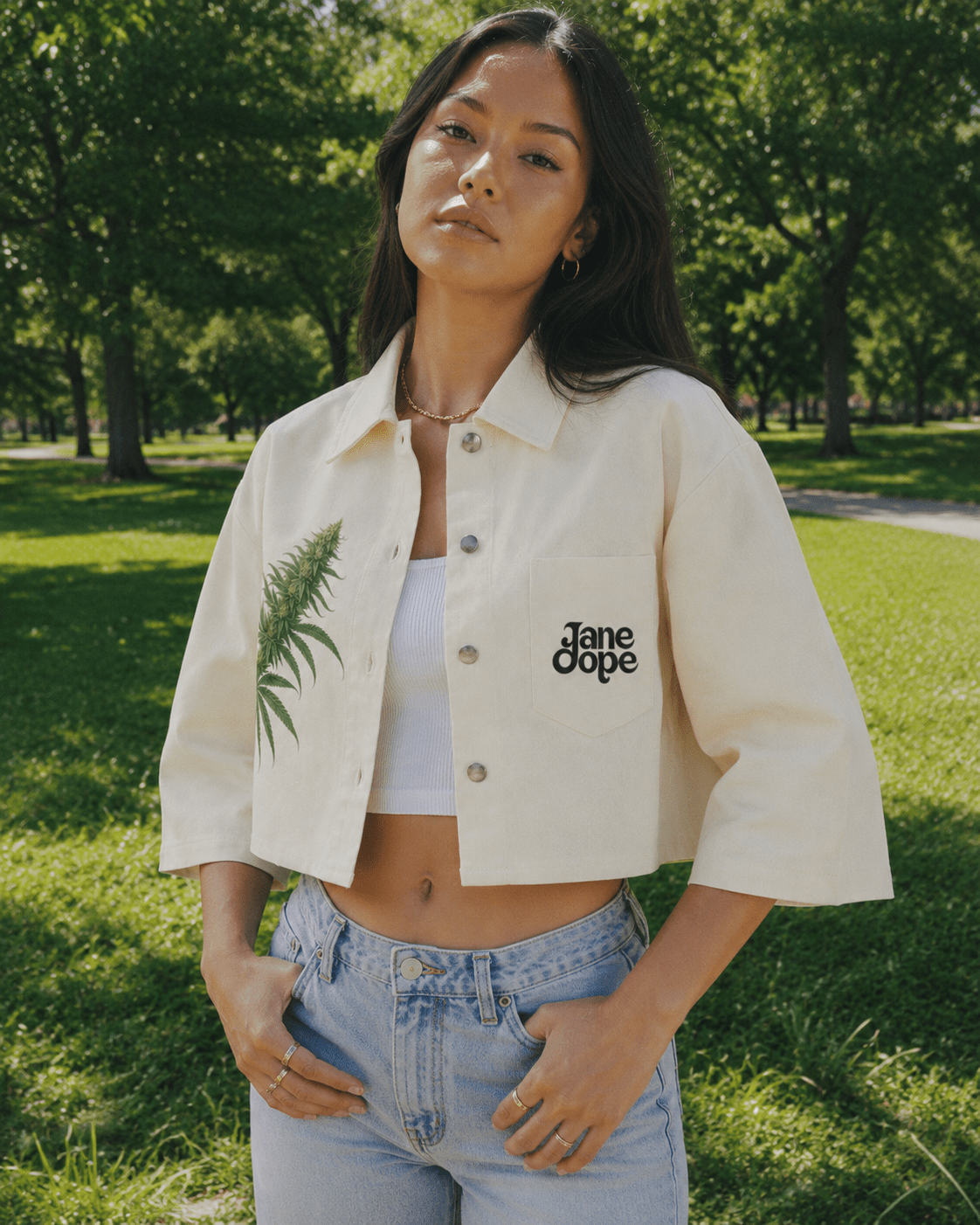Flora Women's Cropped Jacket | Cotton