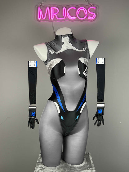 Anime Sci-Fi Spandex Cosplay Open Crotch Bodysuit Costume Lingerie Zentai
