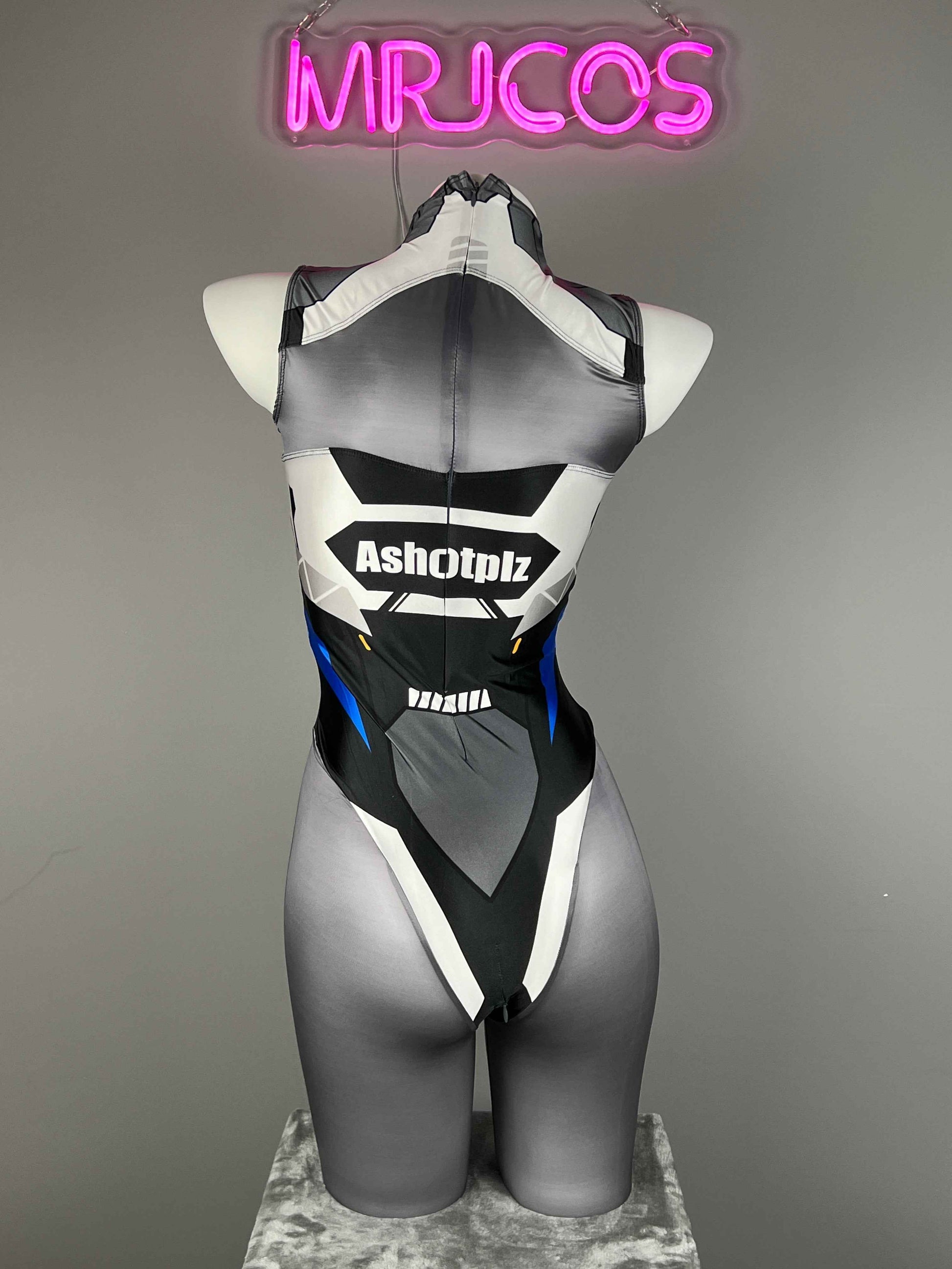 Anime Sci-Fi Spandex Cosplay Open Crotch Bodysuit Costume Lingerie Zentai