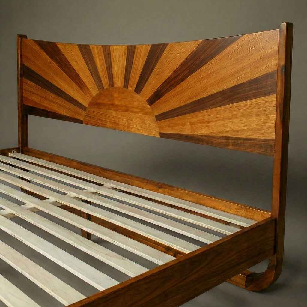 Sunset Solid Wood Bed Frame