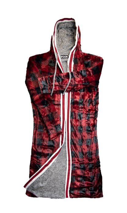 Pook Faux Fur Reversible Housecoat