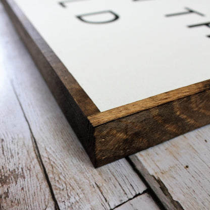 How Wonderful Life Is Now That You're in the World Wood Sign - AURABAGS SHOP
