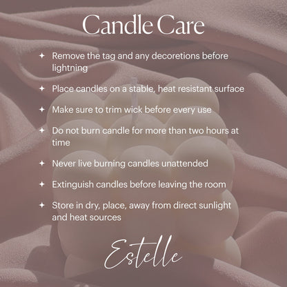 Bubble Soy Wax Pillar Candle: Geometric Home Decor