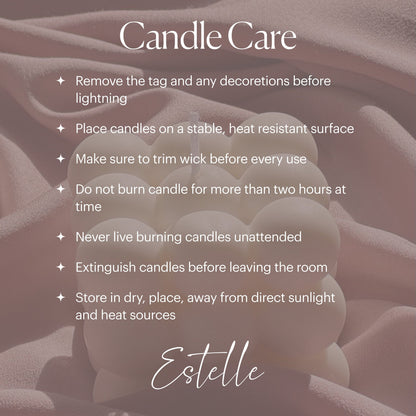 Large Ribbed Soy Pillar Candle | Sculptural Home Decor