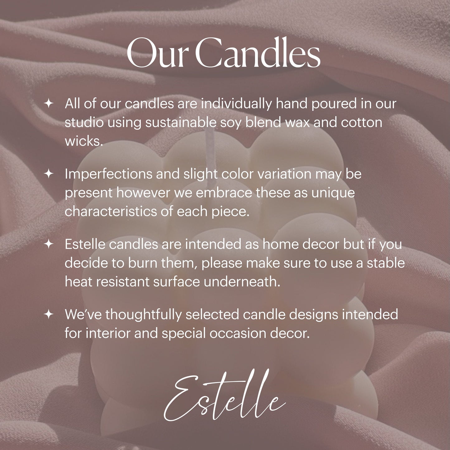 Huge Wave Stripe Soy Candle: Abstract Geometric Coffee Table Decor