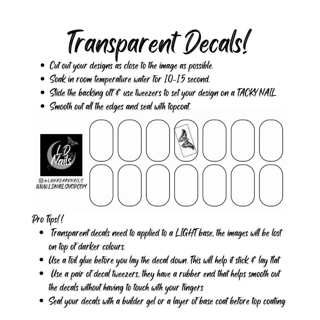 Gothic Hearts Decals