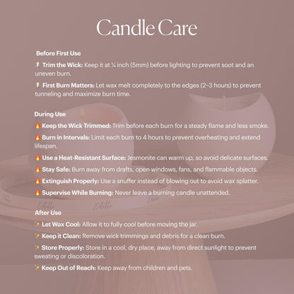 Flower Jar Soy Wax Candle | Handmade Jesmonite Vessel, Scented Candle
