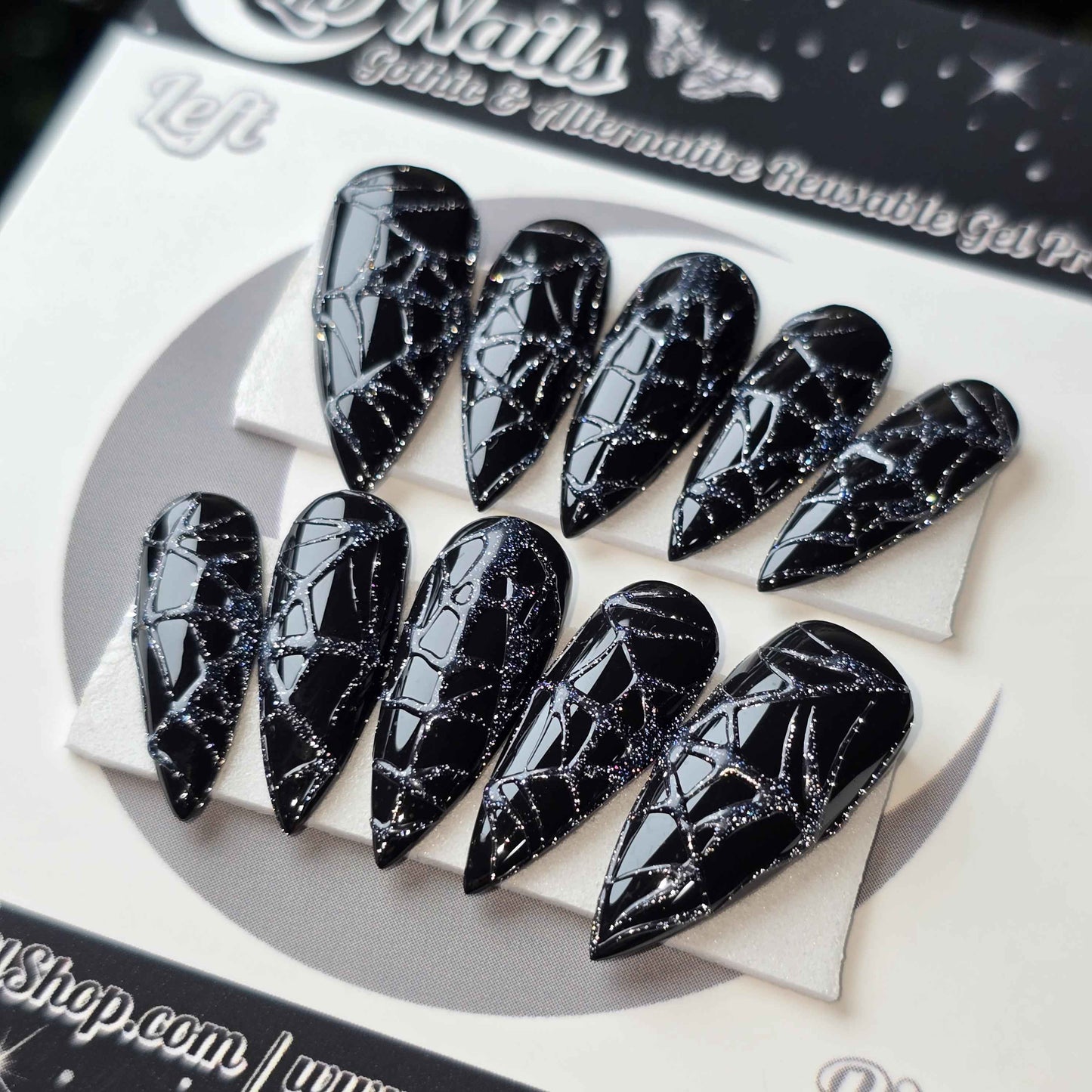 Flash Glitter Spiderweb - Glossy