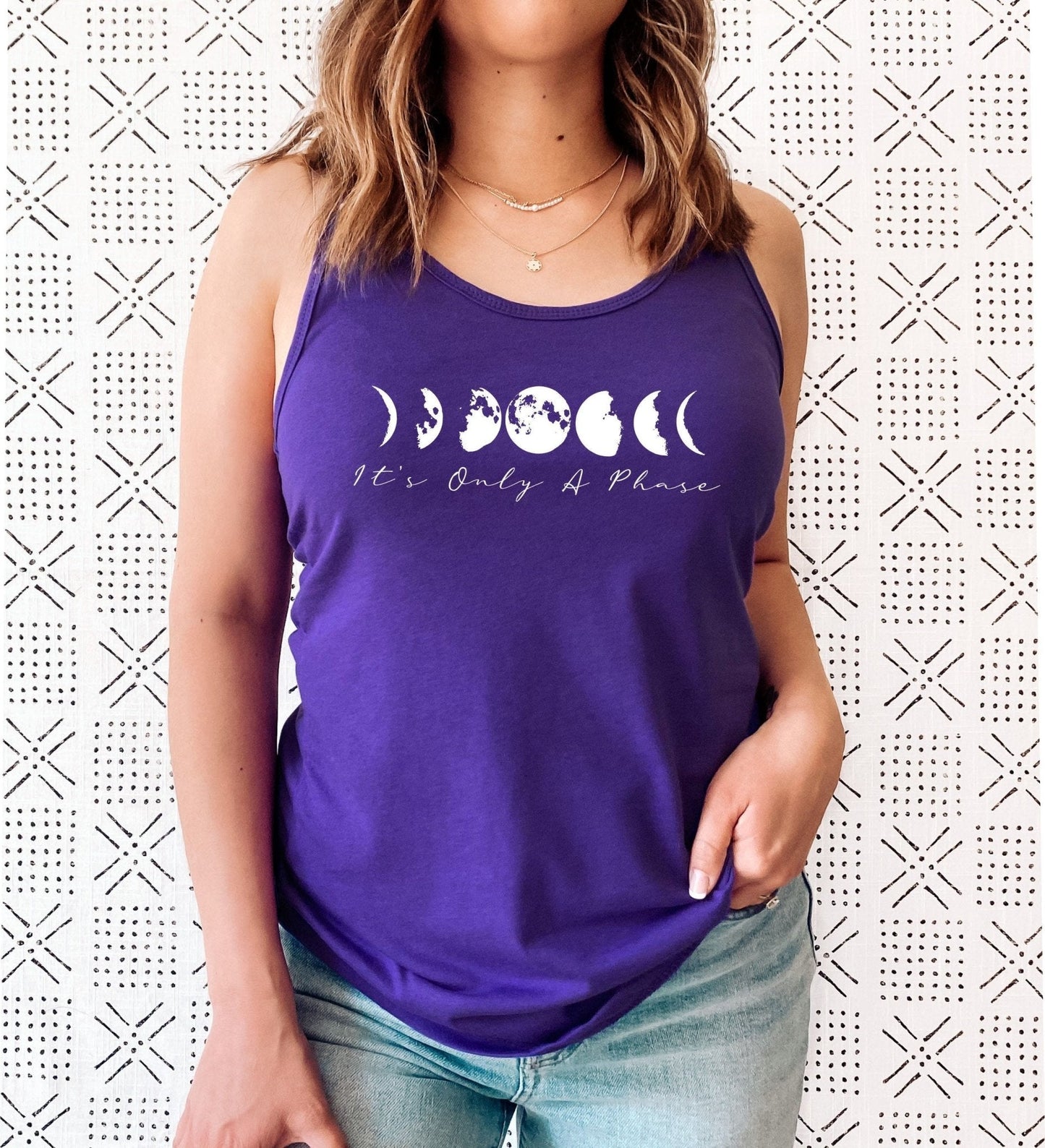 It's Only A Phase Tank Top | Women's Moon Phases Spiritual Shirt