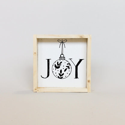 Joy Ornament Wood Sign - AURABAGS SHOP