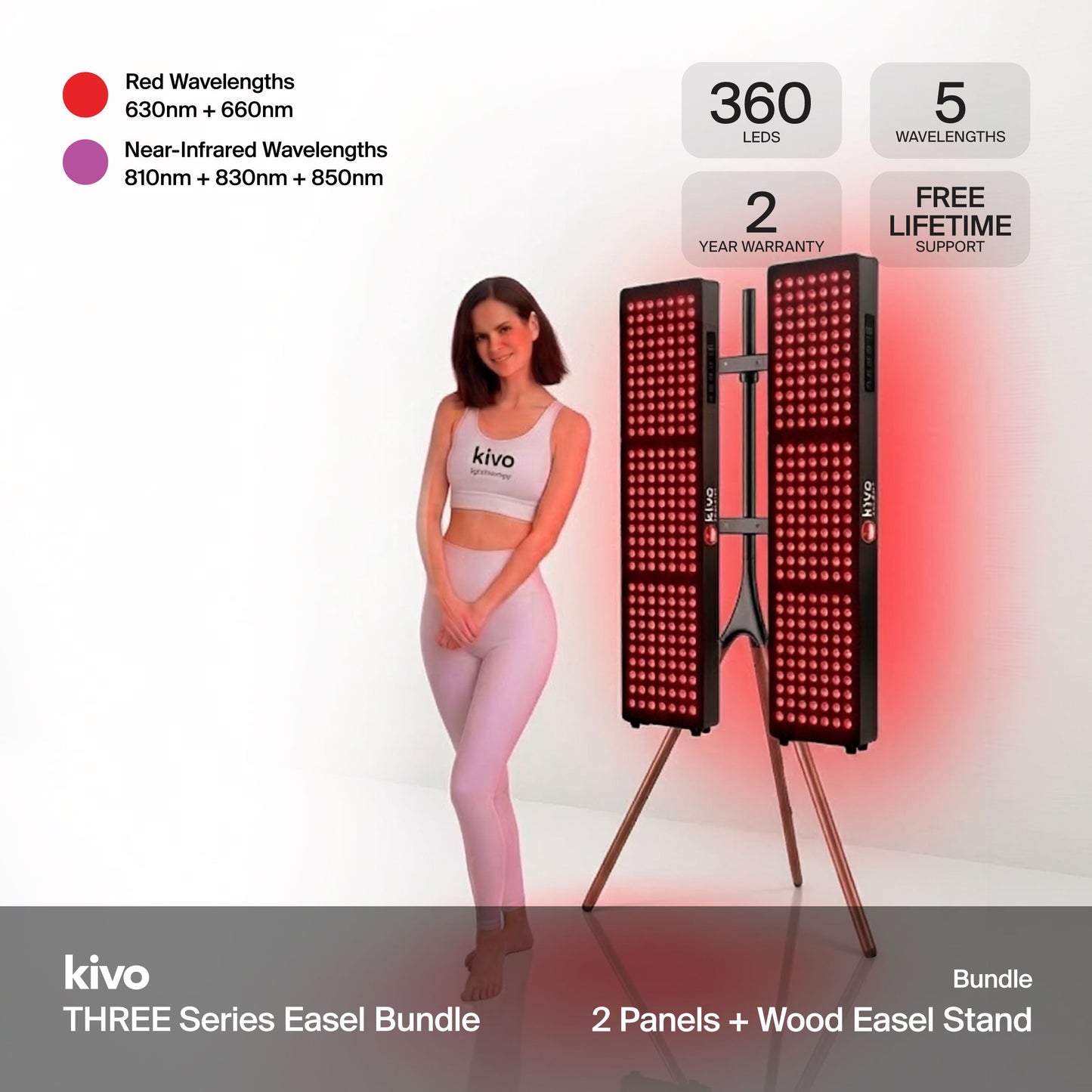 Kivo THREE Vital Bundle: 2 x THREE Vital Series & FREE Easel Stand