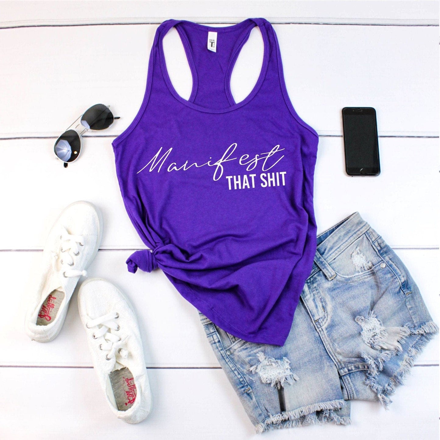 Manifest That Shit Racerback Tank Top