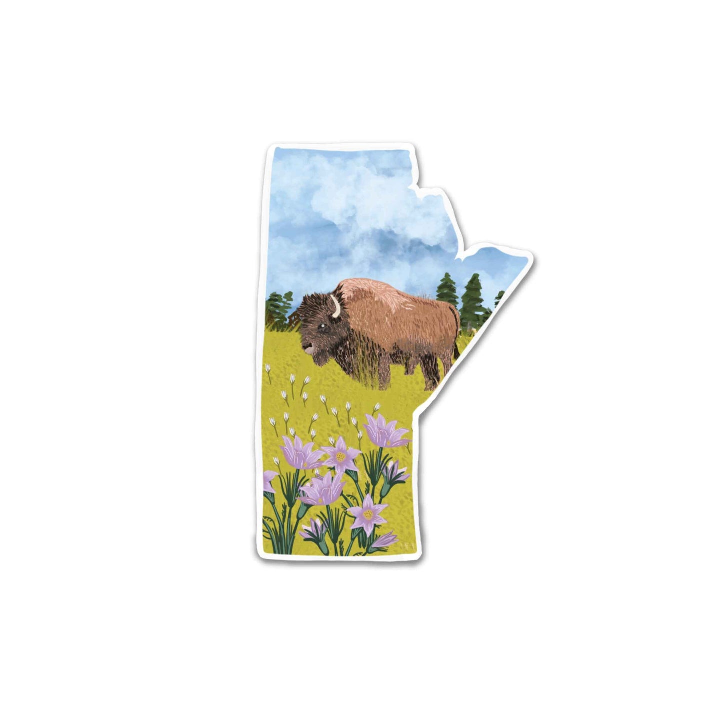 Manitoba Matte Vinyl Sticker