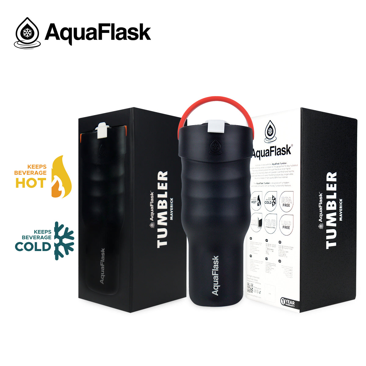Aqua Flask Becher – Vakuumisolierter Reisebecher aus Edelstahl 887ml (30 oz)