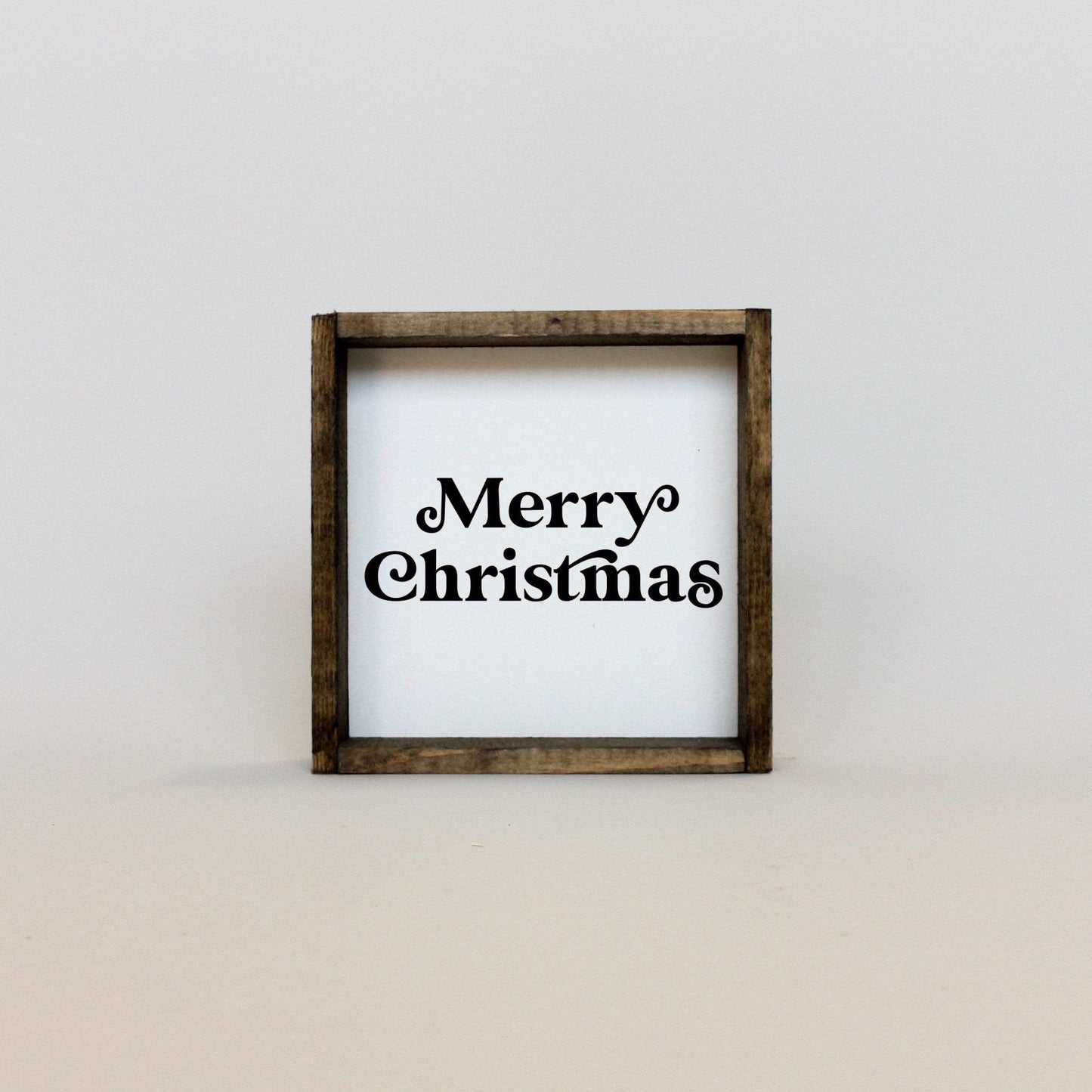 Merry Christmas Mini Wood Sign