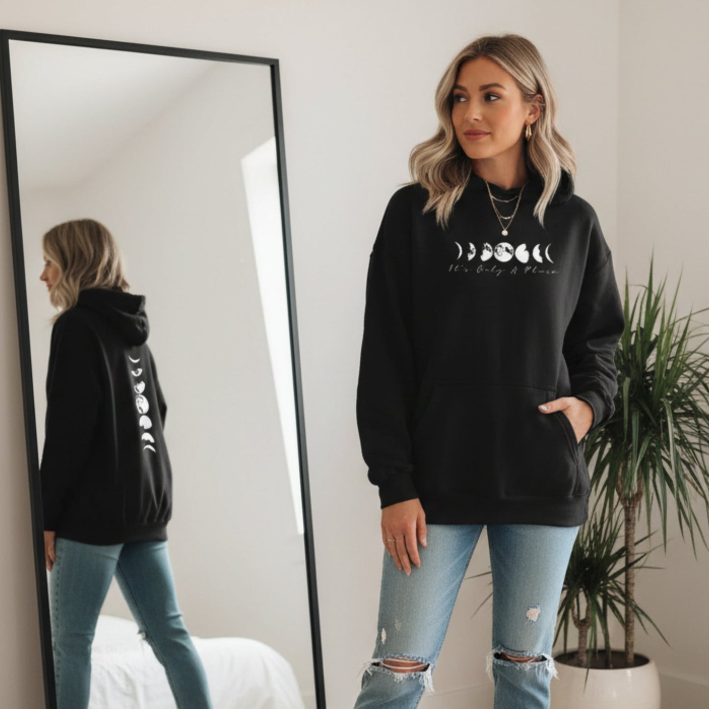 Moon Phases Hoodie - Its Only A Phase