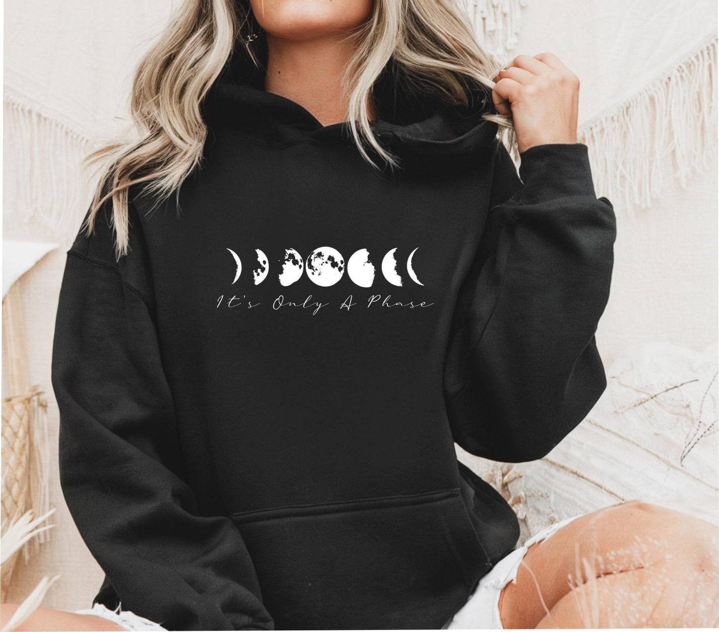 Moon Phases Hoodie - Its Only A Phase