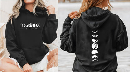 Moon Phases Hoodie - Its Only A Phase
