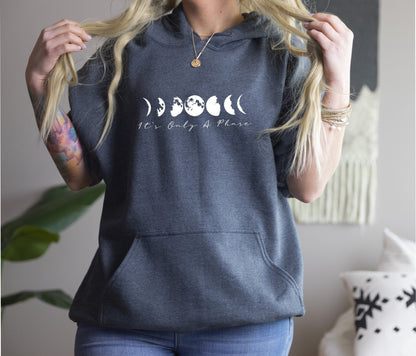 Moon Phases Hoodie - Its Only A Phase
