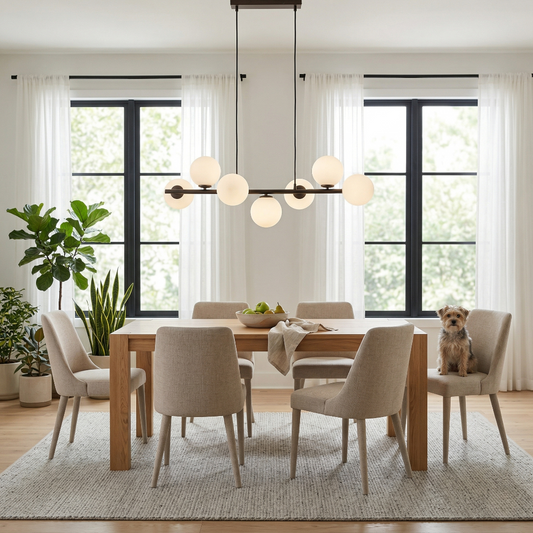 ESTERA Brown Scandinavian  Pendant Light 7 - AURABAGS SHOP
