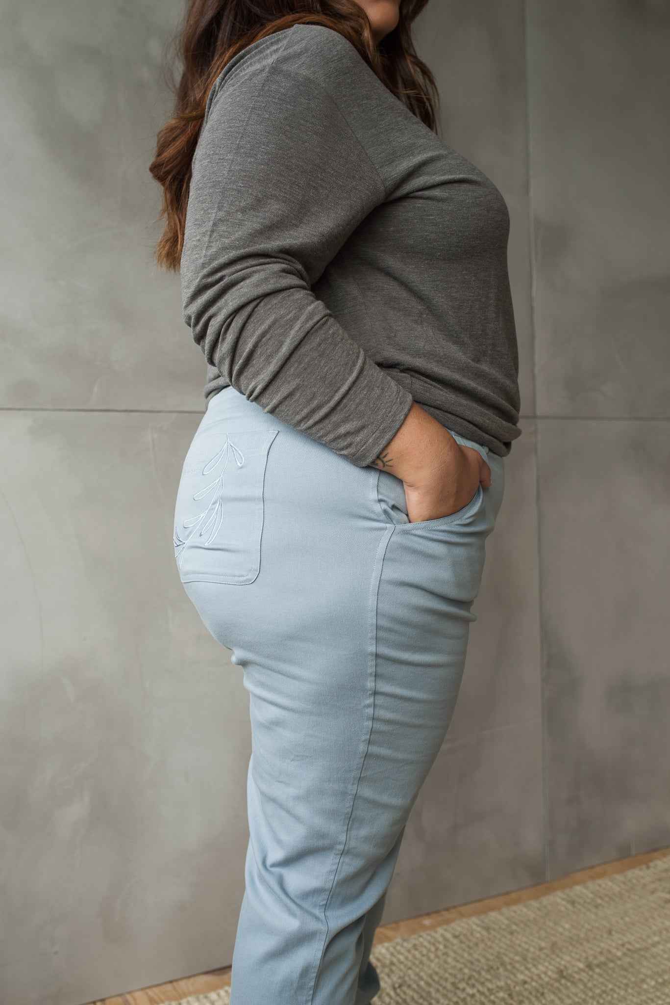 Pantalon cargo bleu