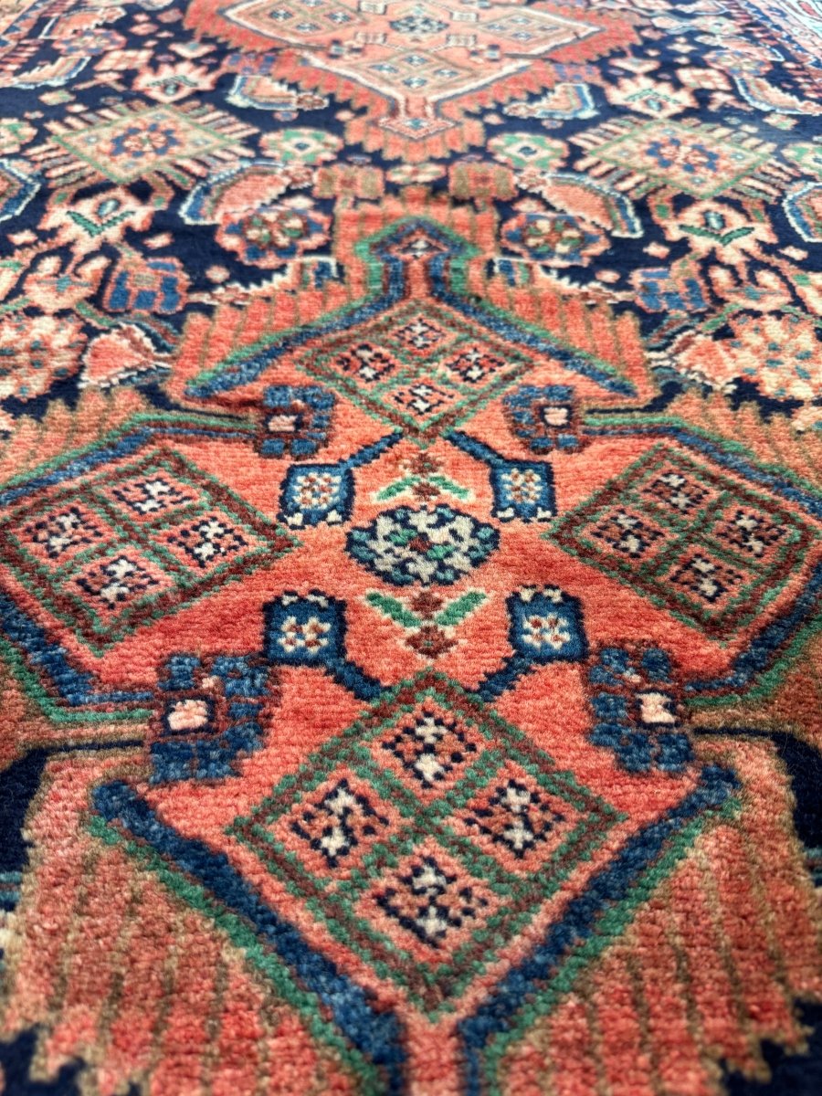 Persischer Hamadan Läufer Teppich | 3' 3" x 9' 5"